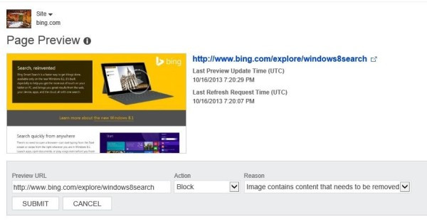 Un Tool per Webmaster indispensabile: "Bing Preview Page"