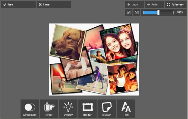Pixlr tool per foto editing online