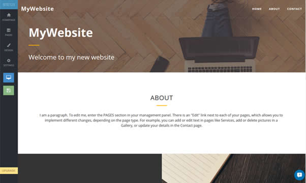 Sito completato con Site123