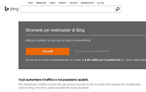 Bing Webmaster Tools