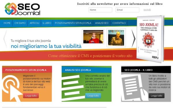 Seo Joomla - on line il sito di supporto al libro