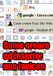 Come creare ed inserire una favicon