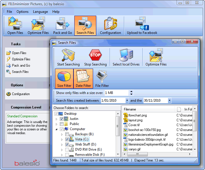  FILEminimizer Pictures per ridurre le dimensioni delle tue immagini