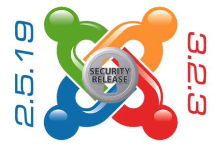 Joomla rilasci di sicurezza per la 2.5.19 e 3.2.3