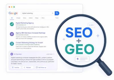 SEO e GEO Posizionamento sui motori di ricerca Roma
